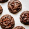 chocolate cookies with big chocolate chunks
