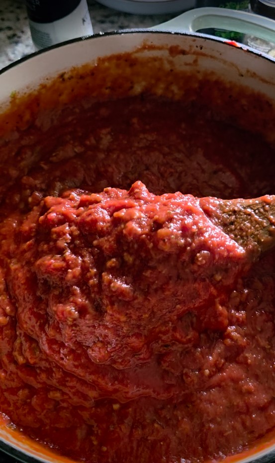 rich homemade spaghetti sauce